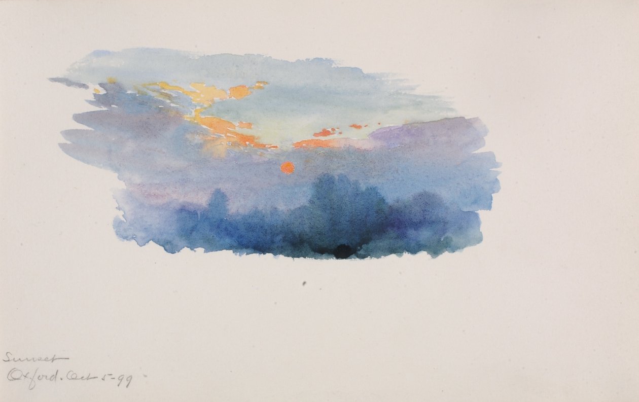 Sonnenuntergang, Oxford von George Elbert Burr
