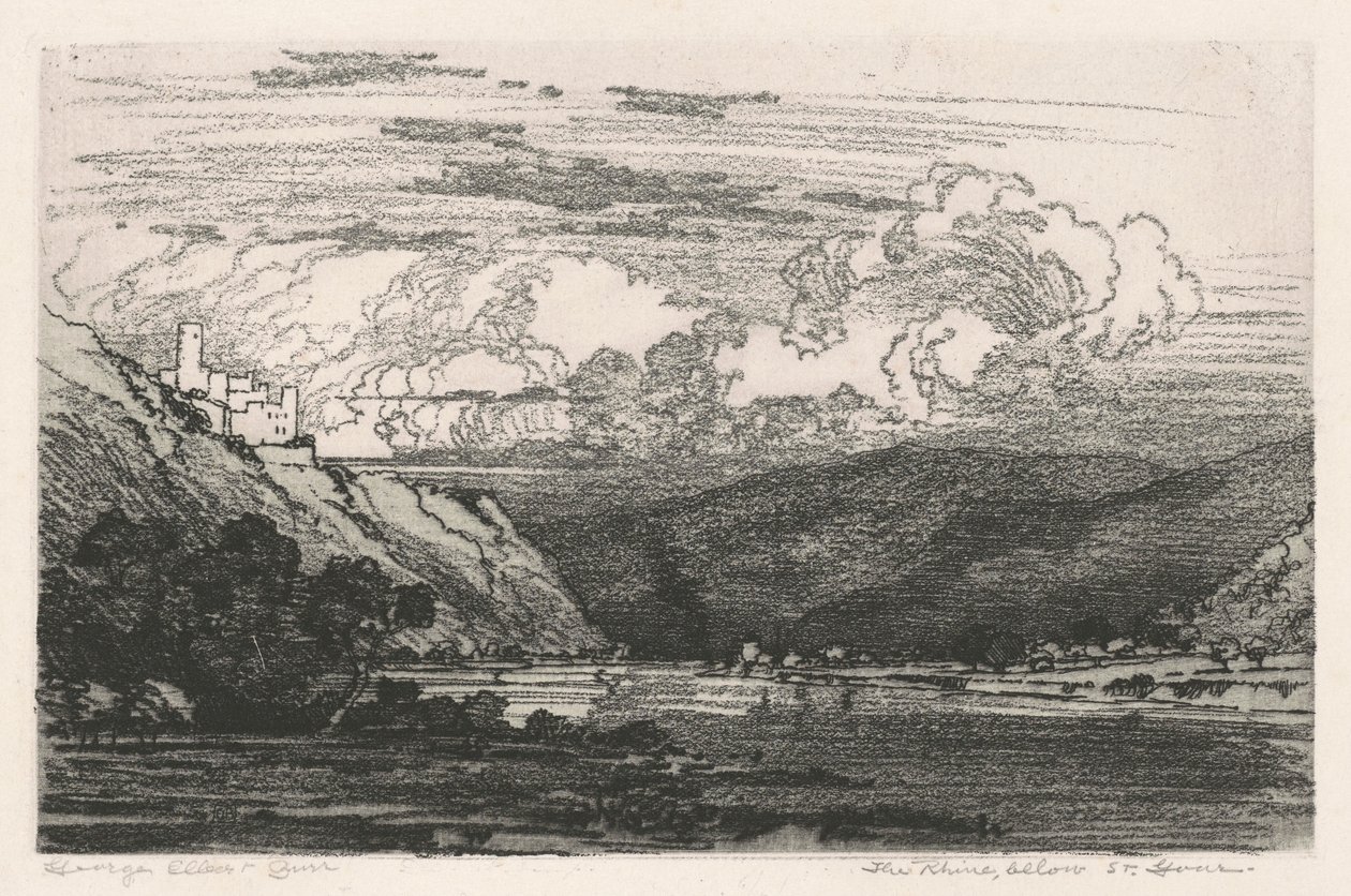 Der Rhein, unterhalb von St. Goar von George Elbert Burr