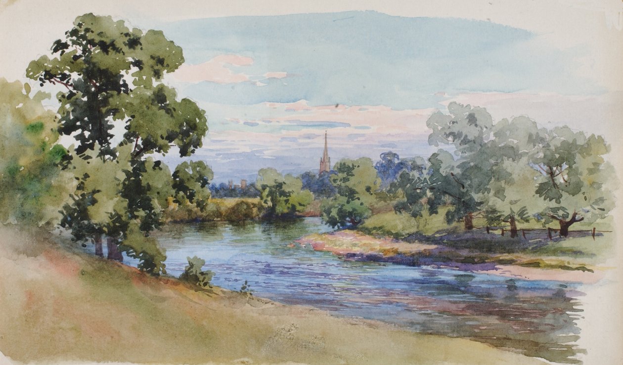 Der Wye bei Ross, 1899 von George Elbert Burr