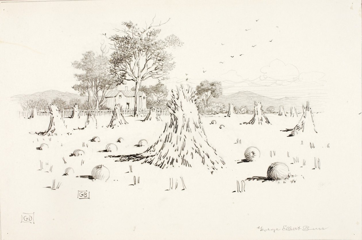 Ohne Titel (Ernteszene) von George Elbert Burr