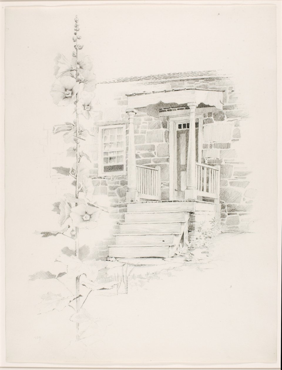 Ohne Titel (Stockrose) von George Elbert Burr