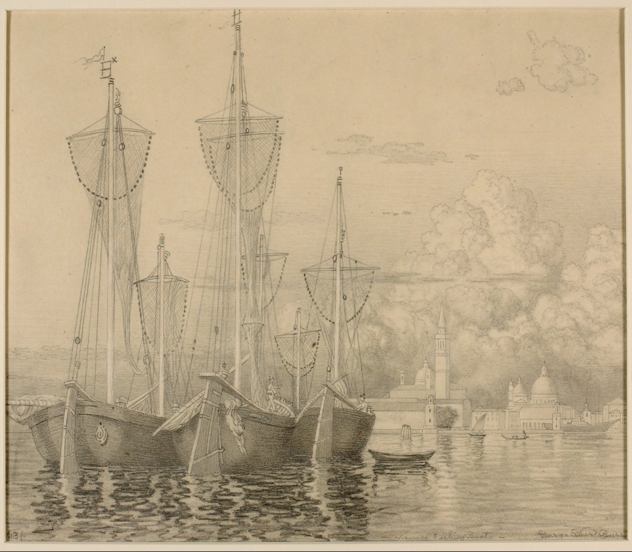 Venezianische Fischerboote von George Elbert Burr