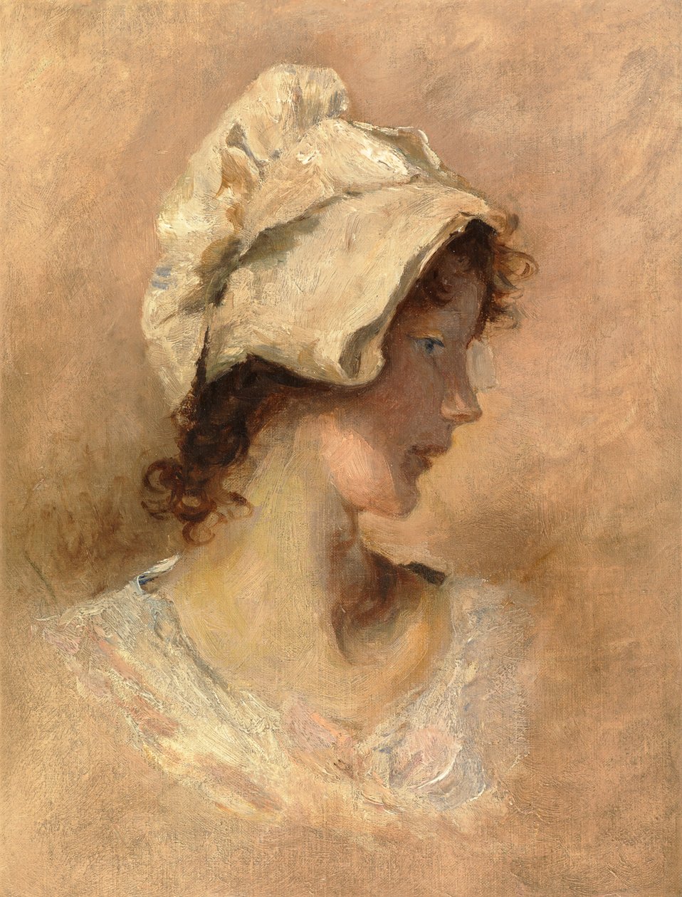 Kopf einer Frau von George Elgar Hicks