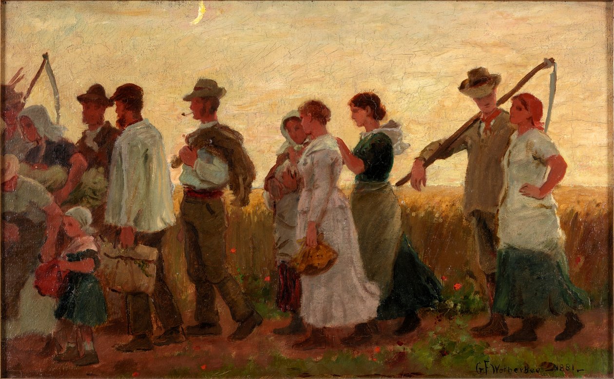Der Erntemond, 1881 von George Faulkner Wetherbee