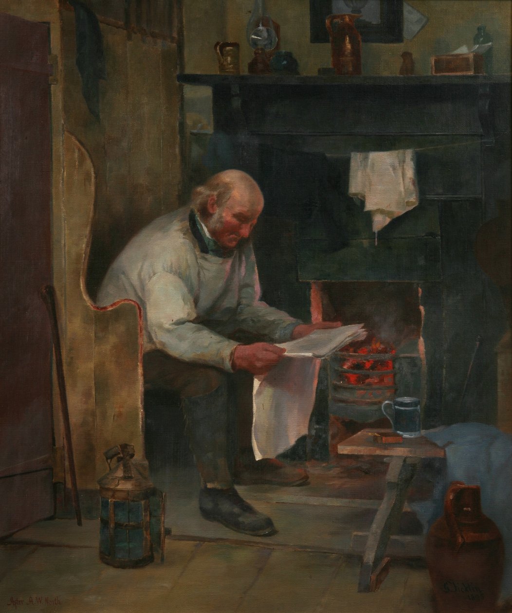 Zufriedenheit, 1895 von George Ficklin