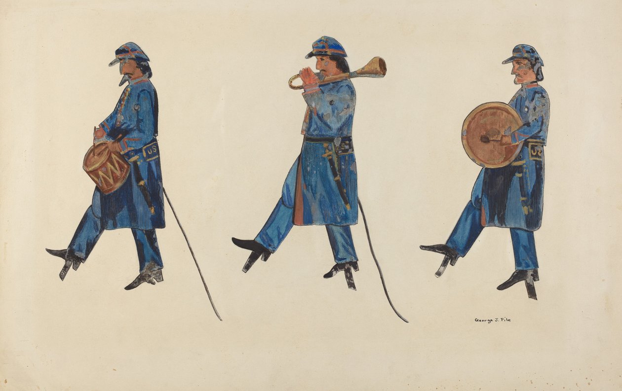 Soldaten des Bürgerkriegs von George File