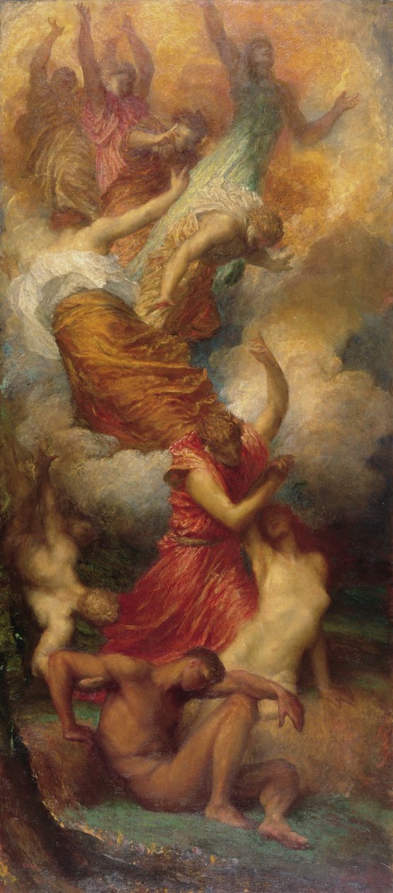 Die Erschaffung Evas, ca. 1865-99 von George Frederick Watts