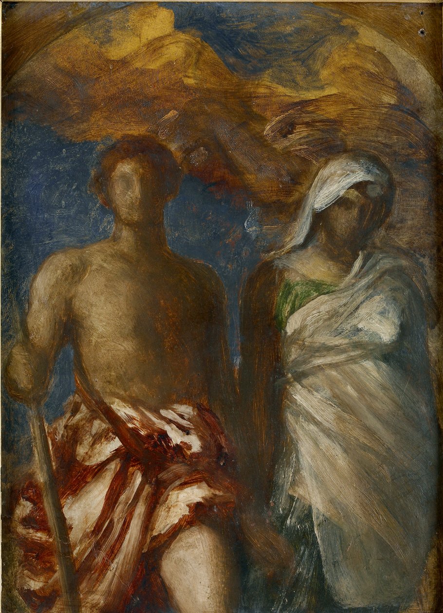 Zeit und Tod, ca. 1868 von George Frederick Watts