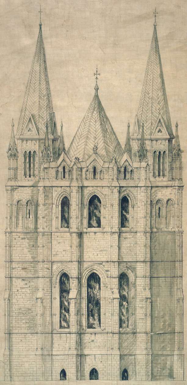 Erhebung, ca. 1860 (Papier) von George Gilbert Scott