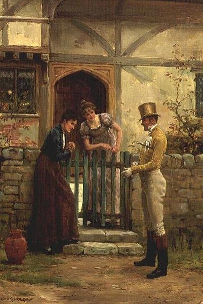 Der Besucher von George Goodwin Kilburne