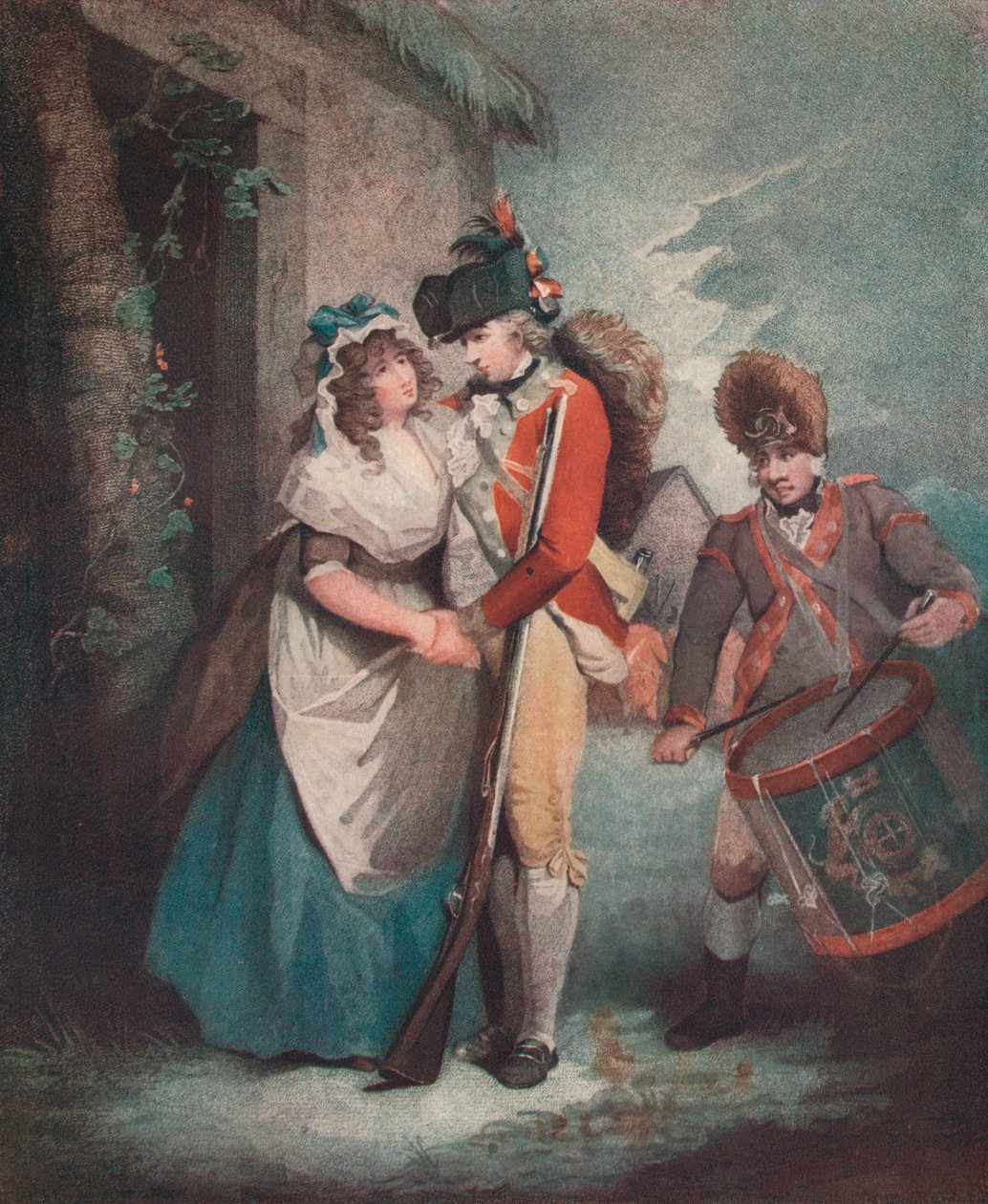 Der Abschied des einquartierten Soldaten, um 1786-1813, 1909 von George Graham