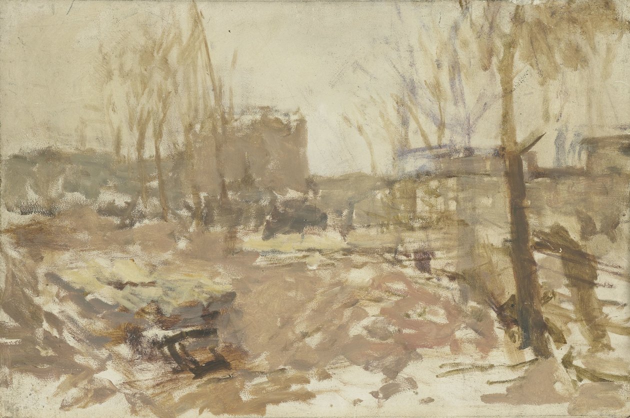 Baustelle an der De Clercqstraat von George Hendrik Breitner