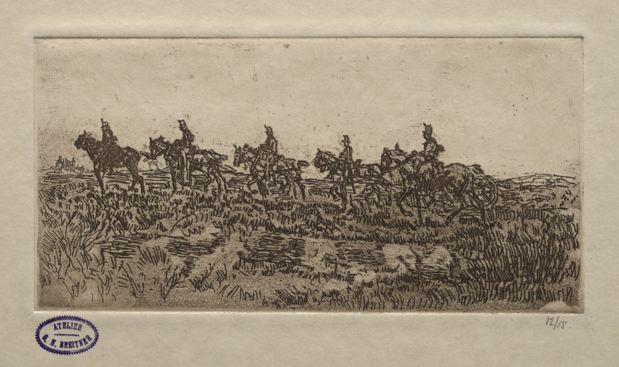 Kavallerieszene von George Hendrik Breitner