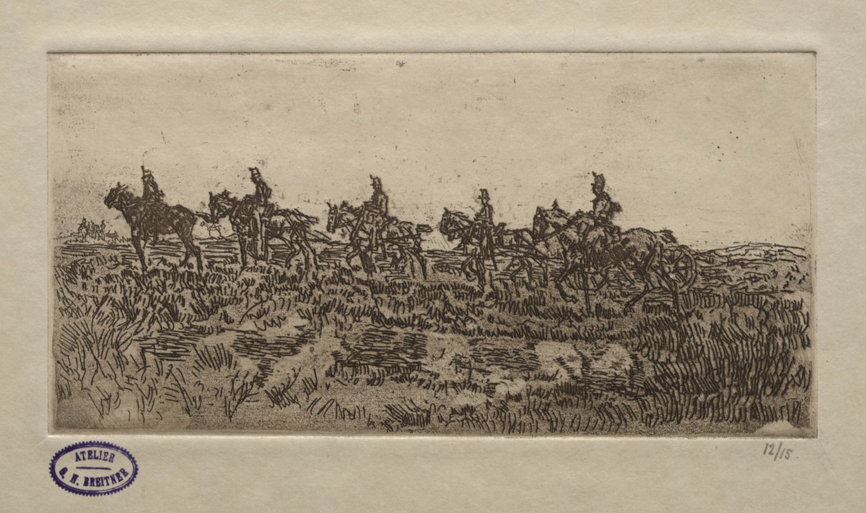 Kavallerieszene von George Hendrik Breitner