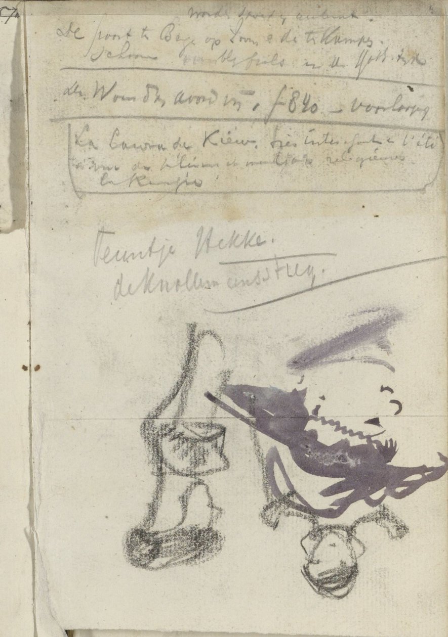 Studienblatt mit Frauen von George Hendrik Breitner