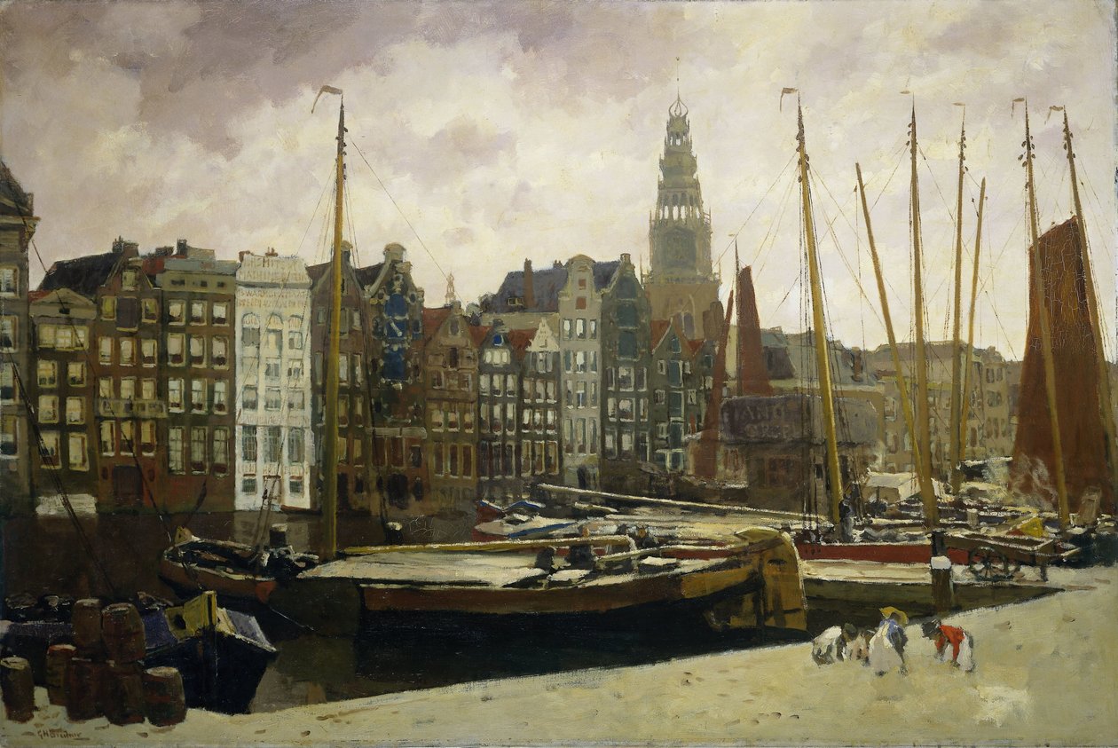 Der Damrak, Amsterdam von George Hendrik Breitner