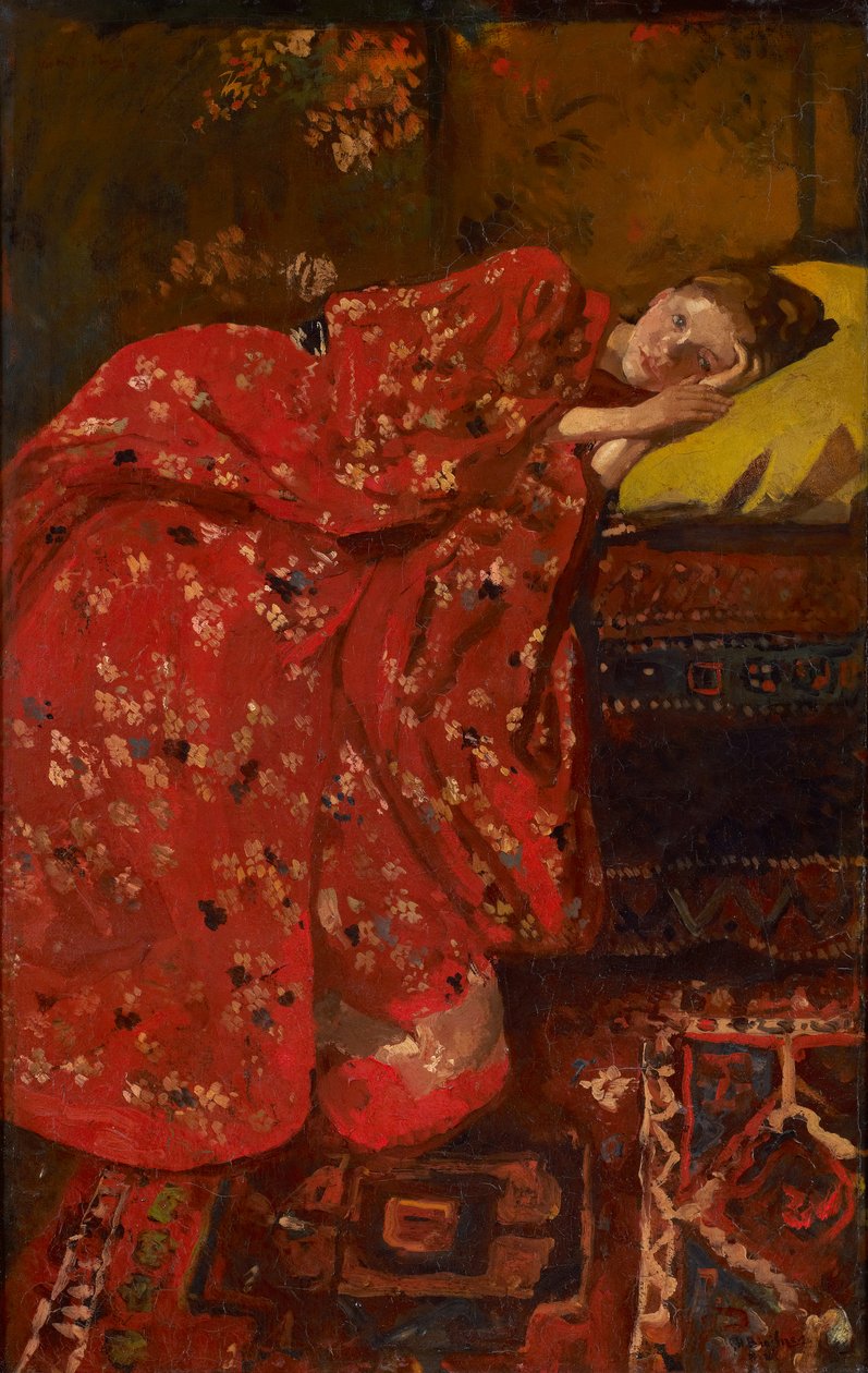 Der rote Kimono von George Hendrik Breitner