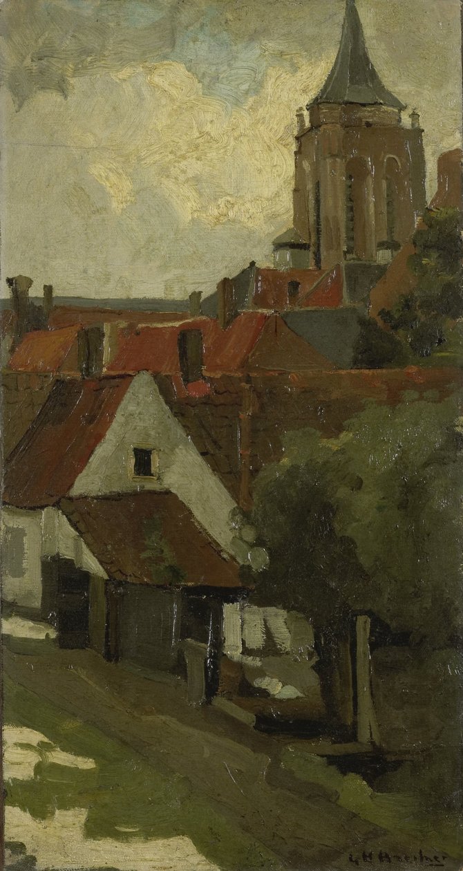 Der Turm von Gorkum von George Hendrik Breitner