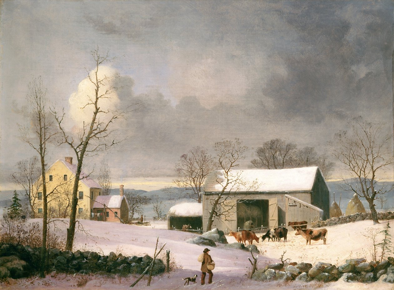 Winter auf dem Land von George Henry Durrie