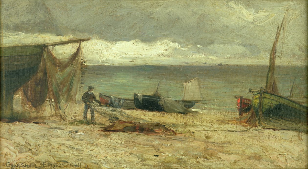 Französischer Strand von George Henry Smillie