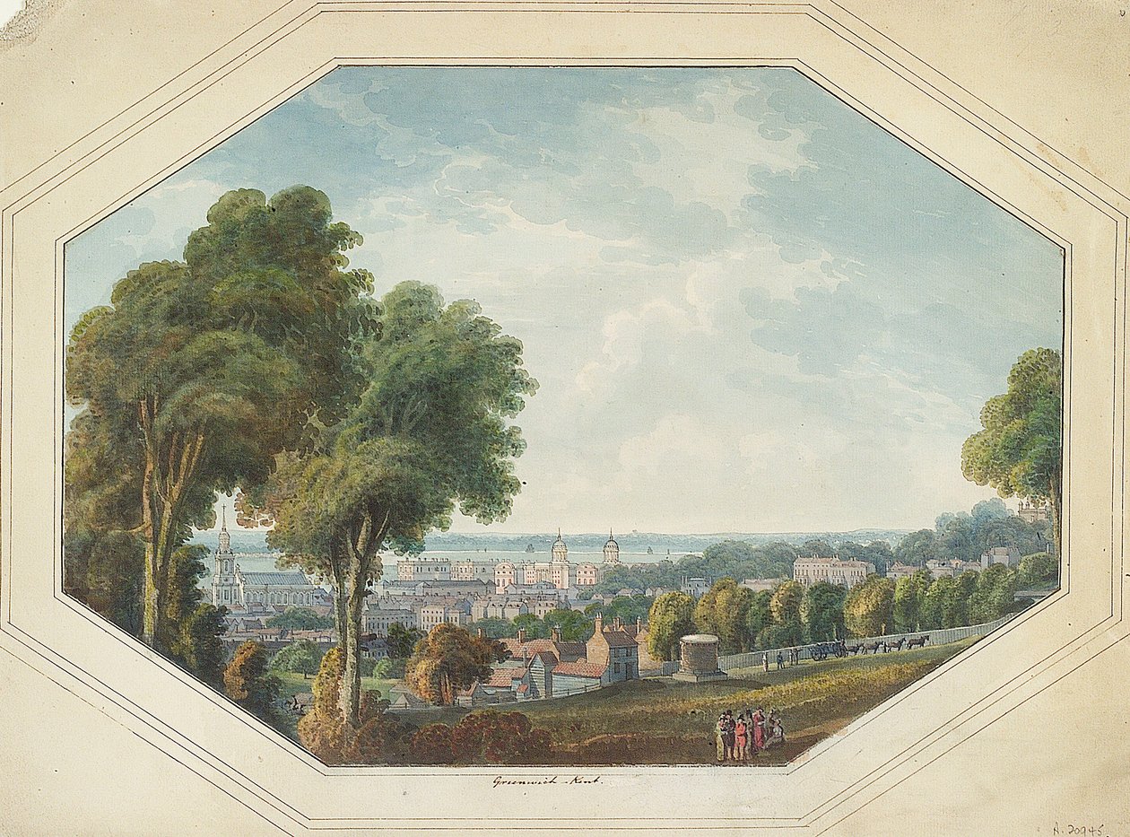 Greenwich vom Point, ca. 1820 von George Heriot