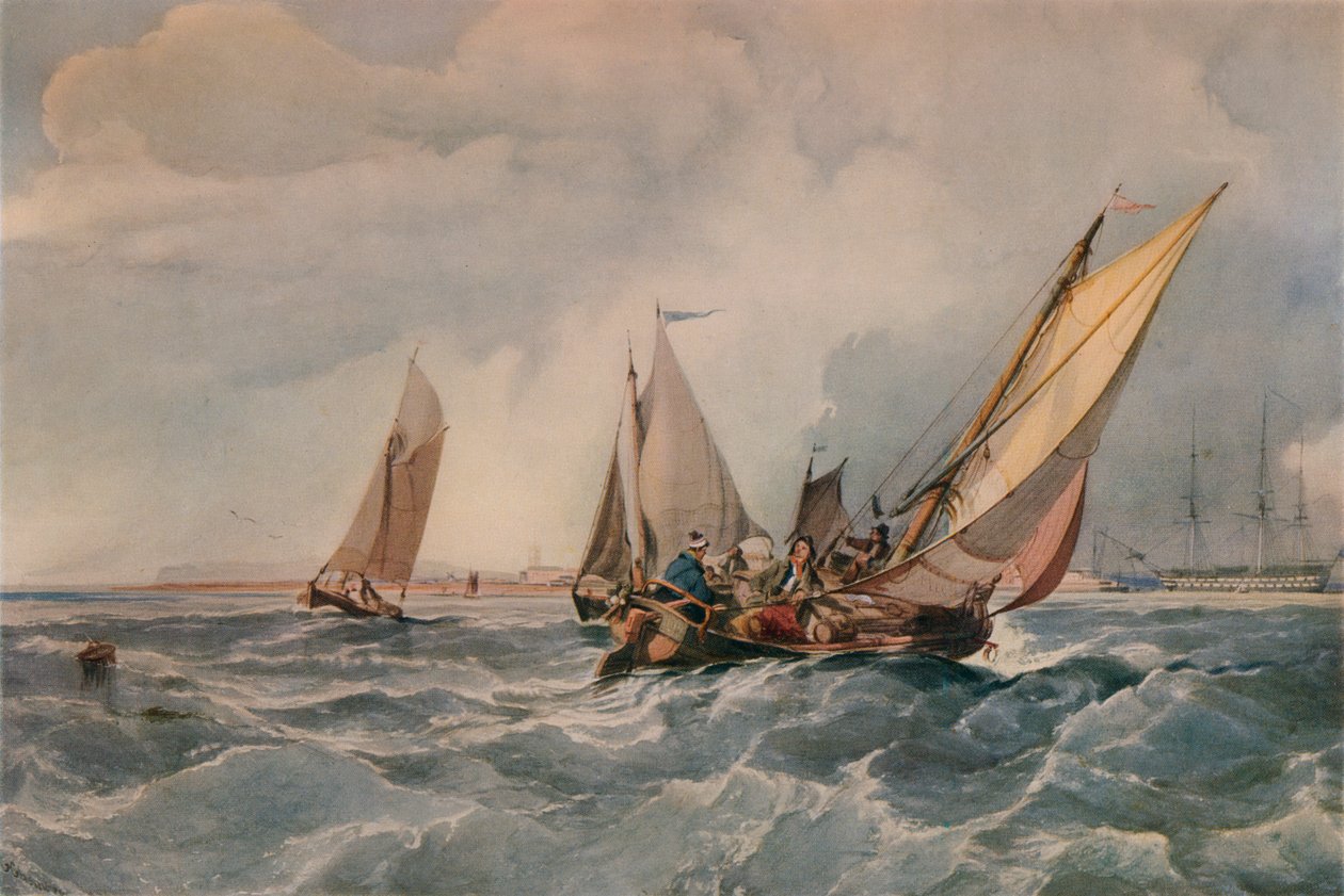 Das Fischerboot, 1835 von George Hyde Chambers