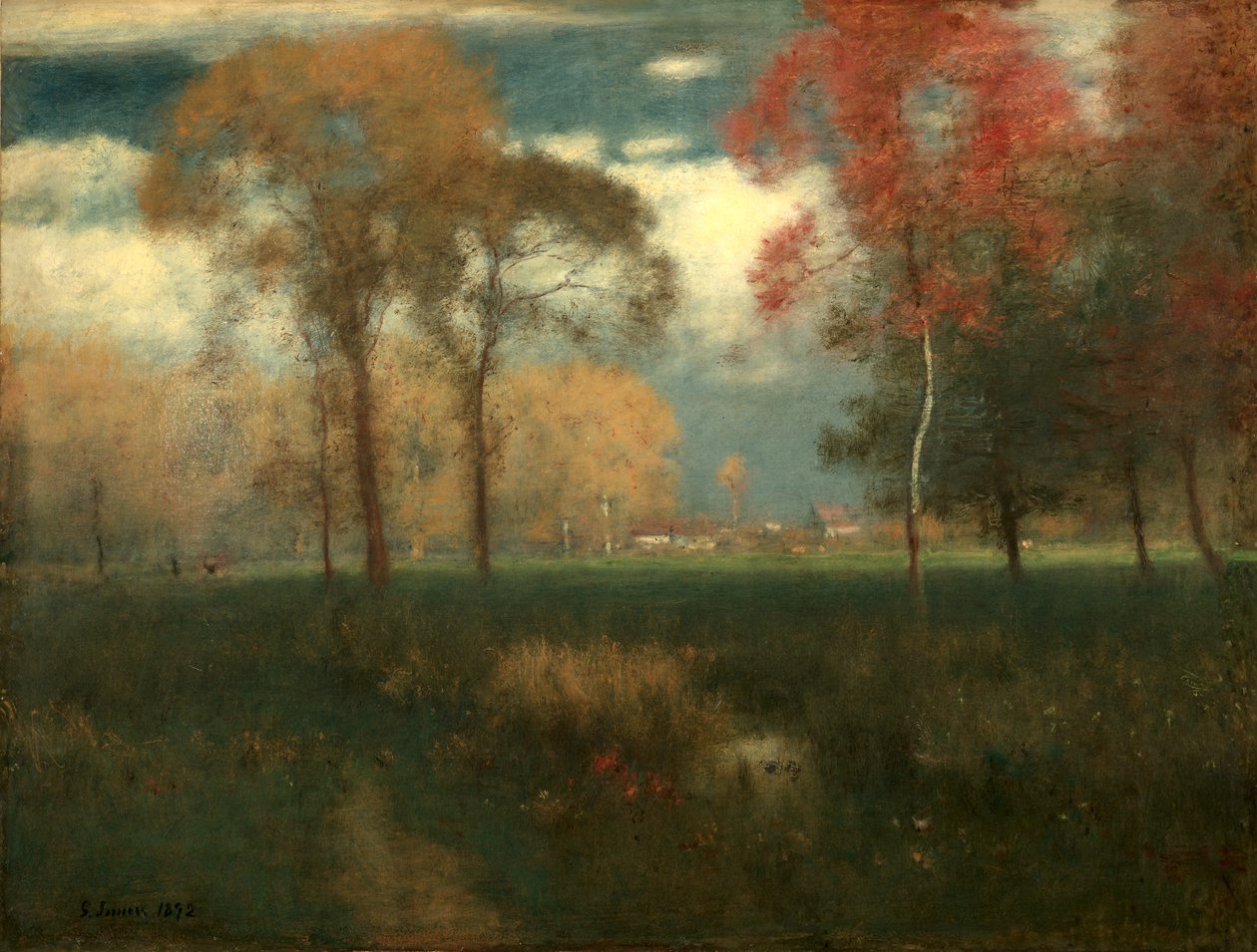 Sonniger Herbsttag von George Inness