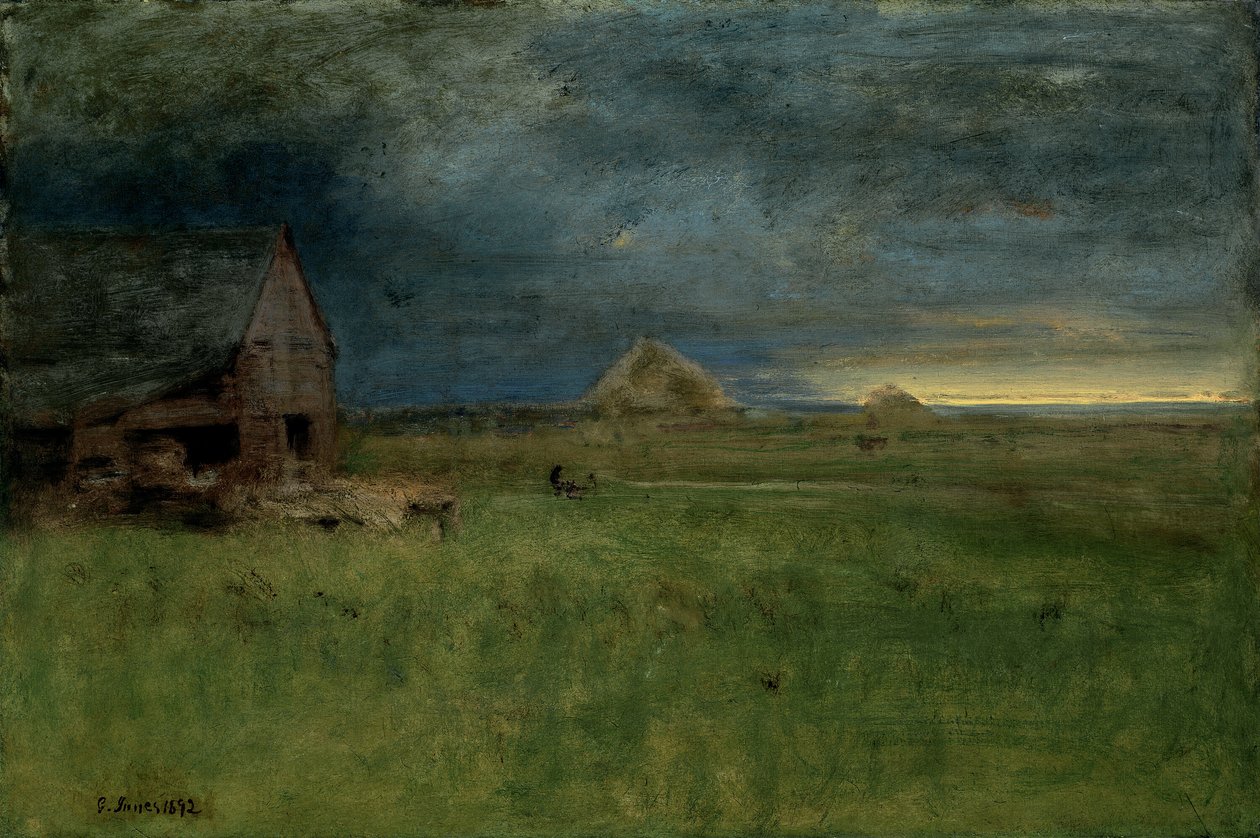 Die einsame Farm, Nantucket von George Inness