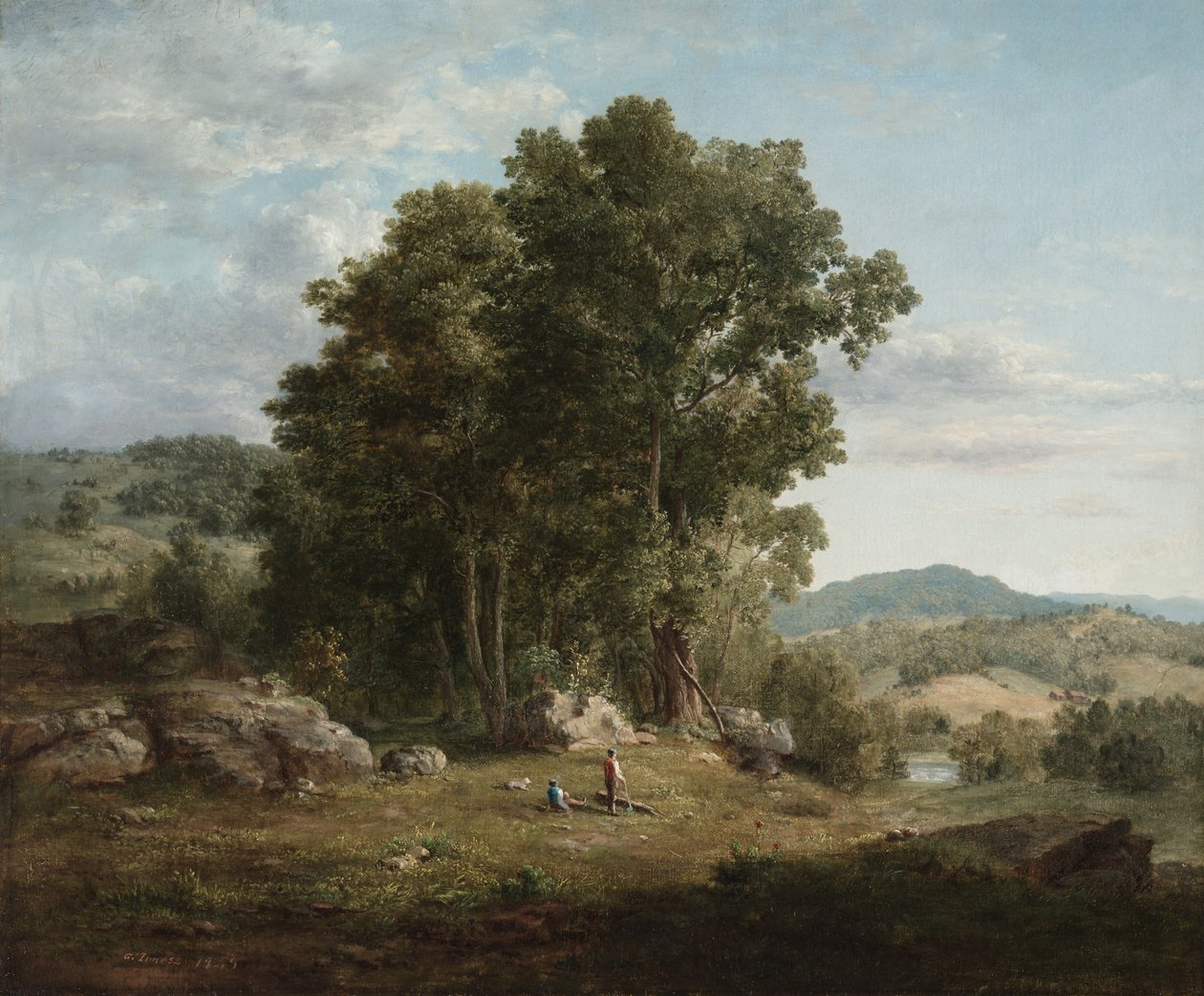 Der Holzfäller, 1849 von George Inness