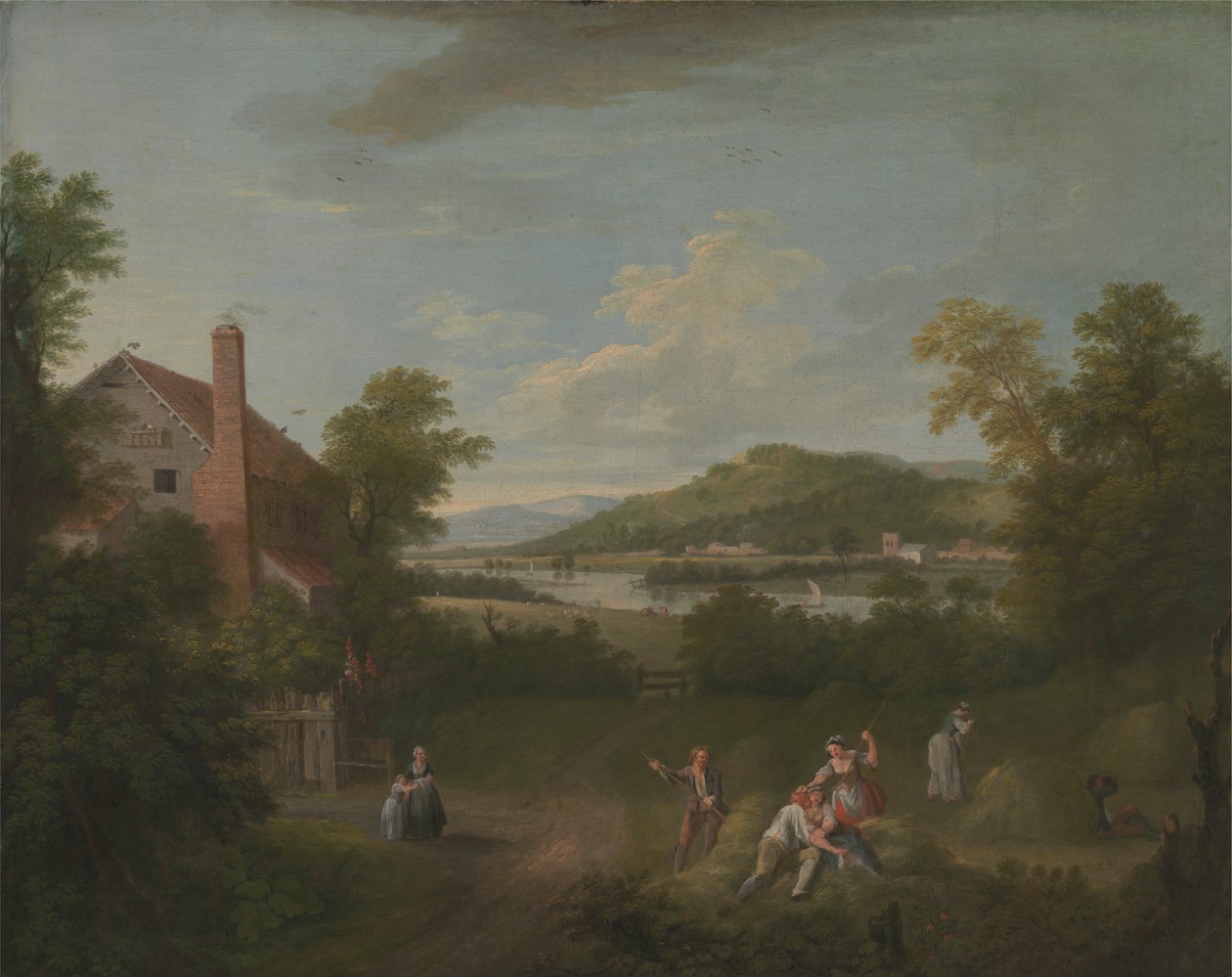 Landschaft mit Landarbeitern von George Lambert
