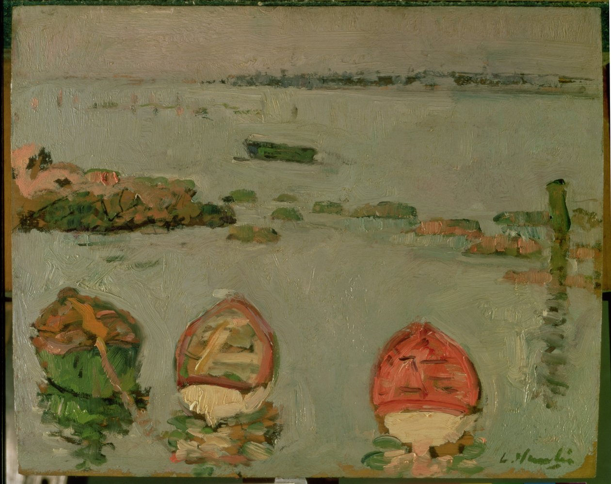 Boote, Lower Largo, Fife von George Leslie Hunter
