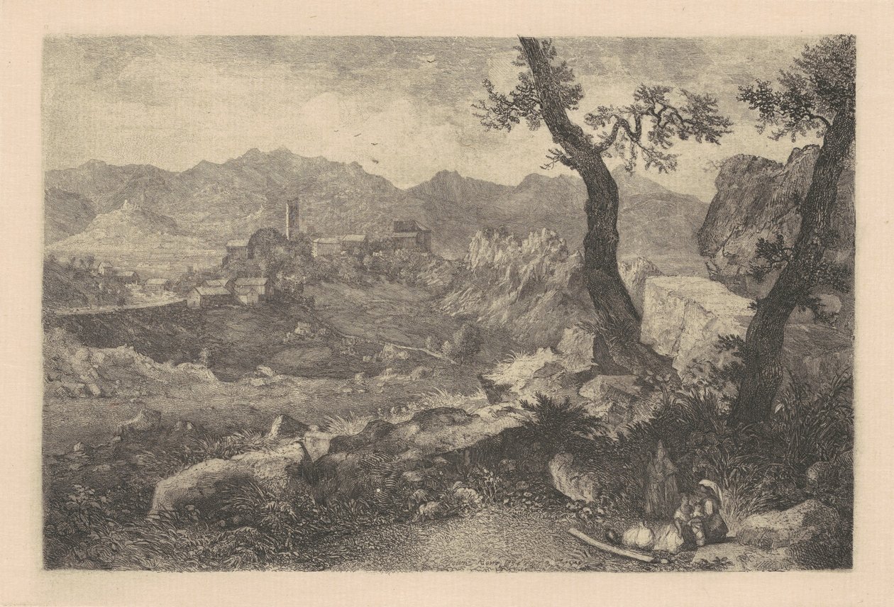 Blick in der Nähe von Rom von George Loring Brown