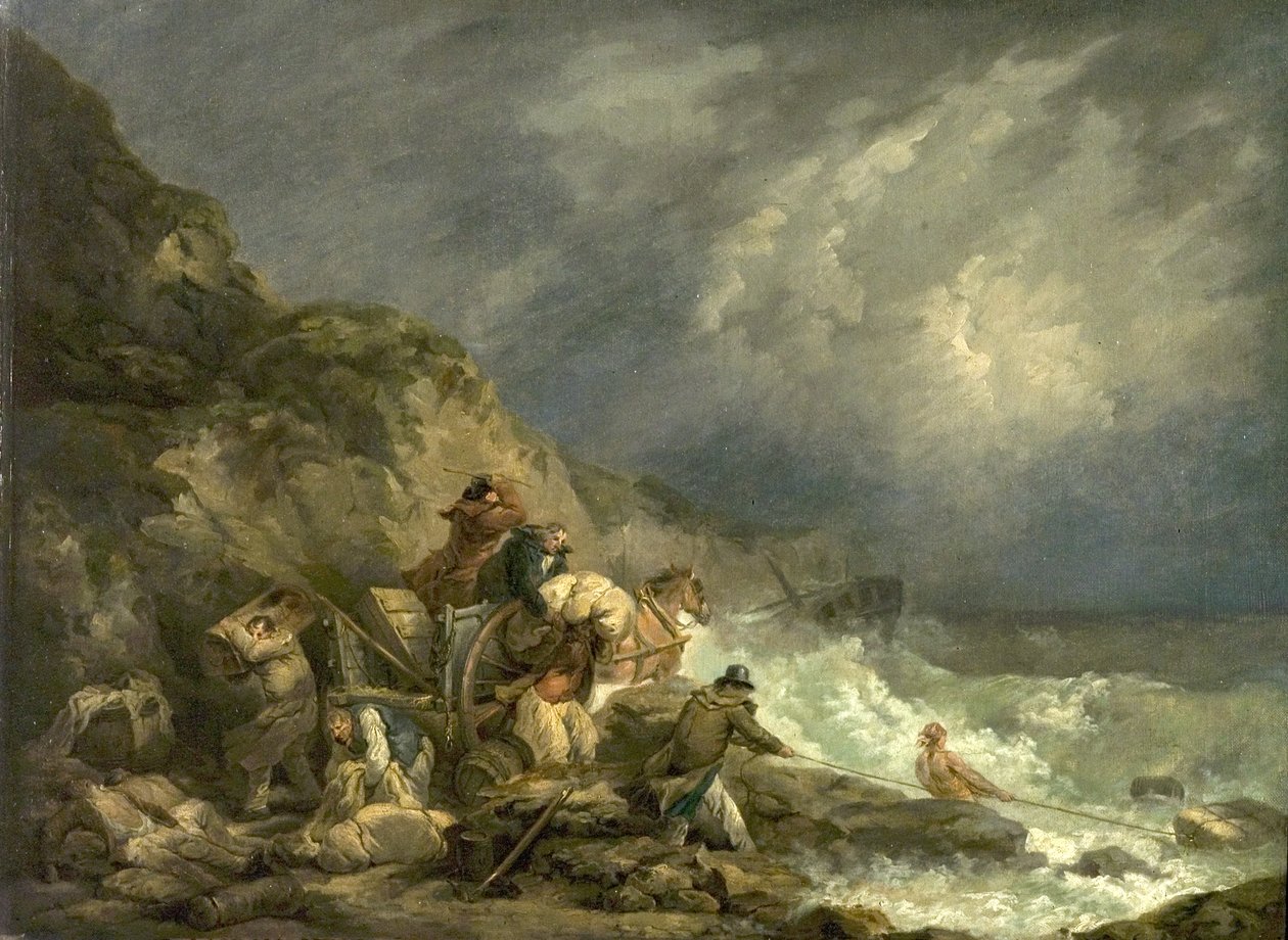 Die Strandräuber, ca. 1790 von George Morland