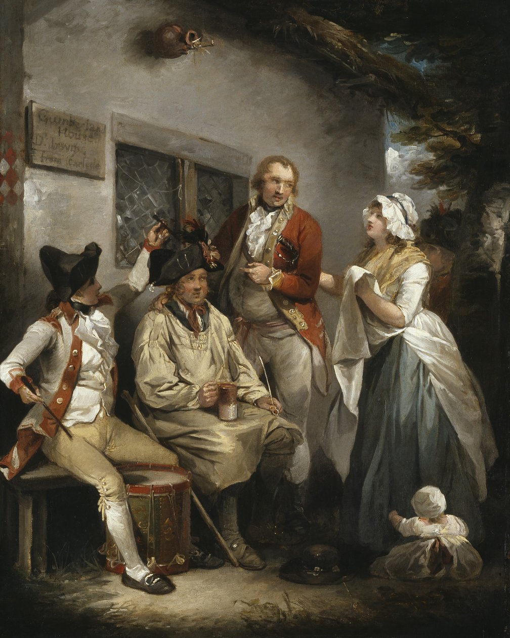 Rekrutierung eines Soldaten, ca. 1790 von George Morland