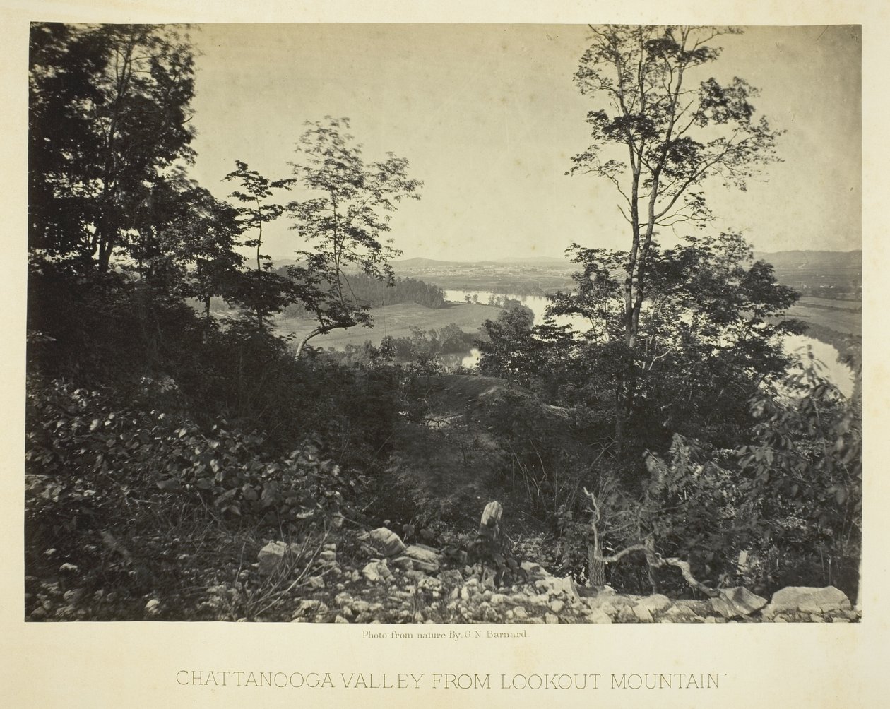 Chattanooga-Tal vom Lookout Mountain von George N. Barnard