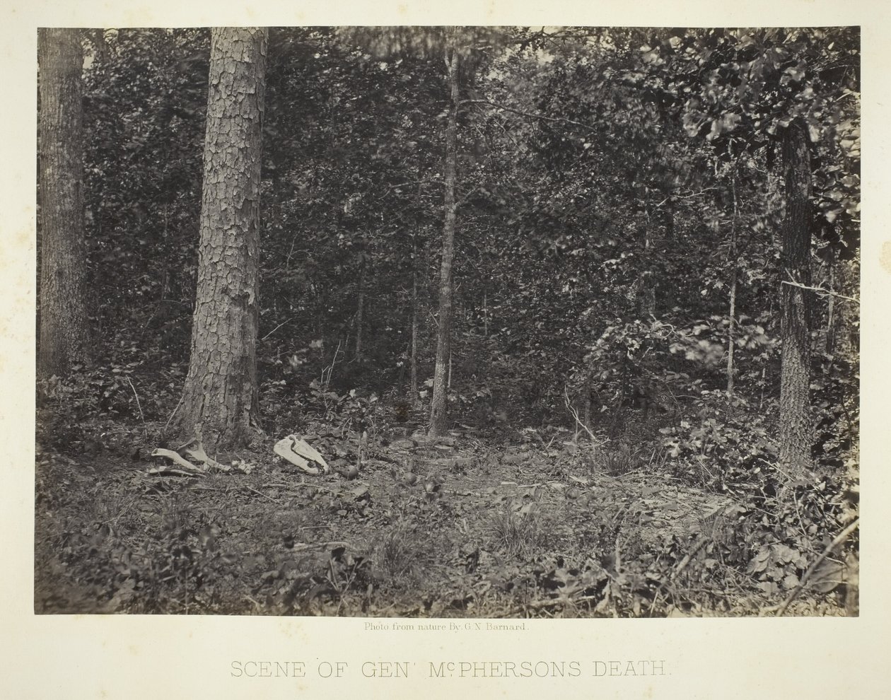 Szene vom Tod von General McPherson von George N. Barnard