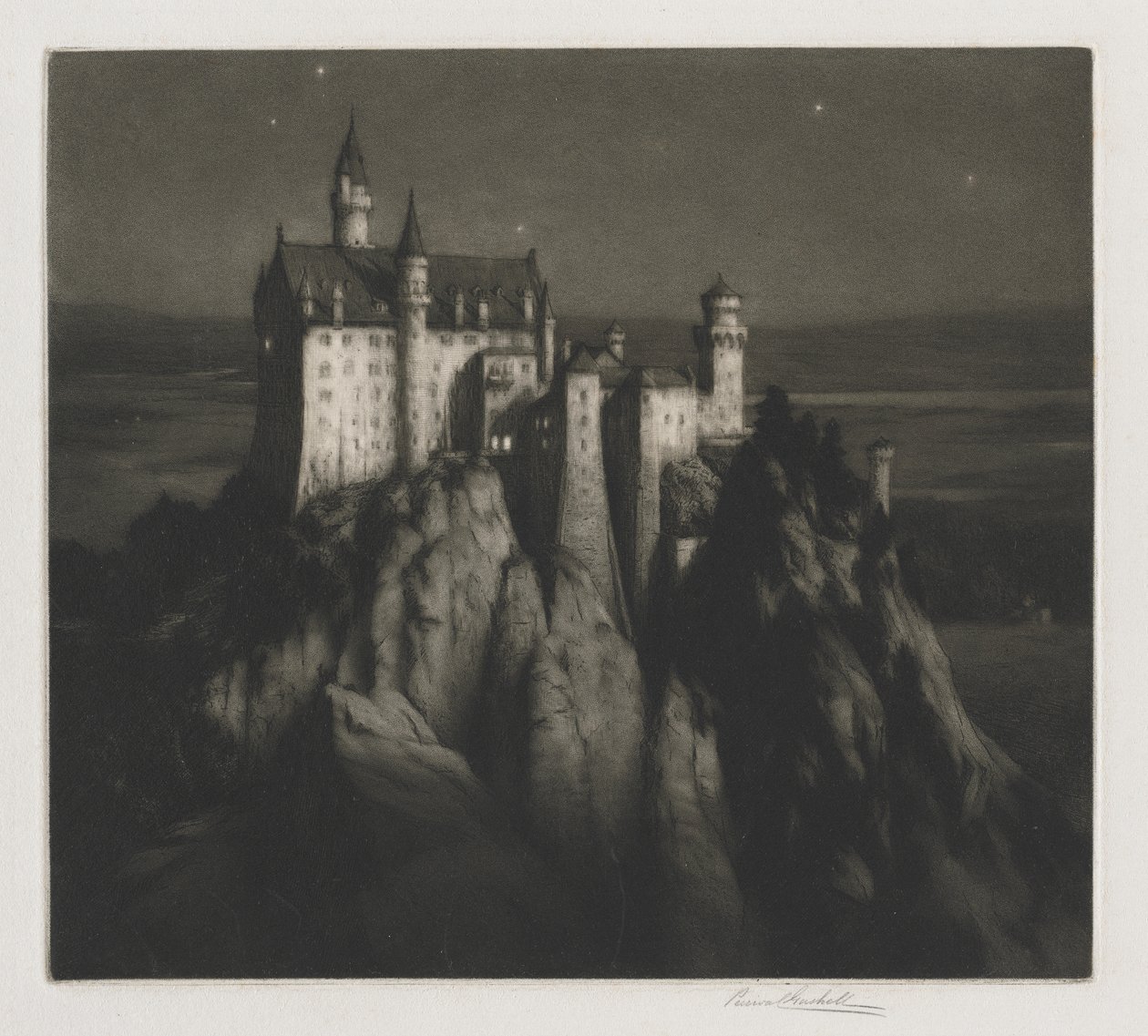 Schloss Neuschwanstein von George Percival Gaskell
