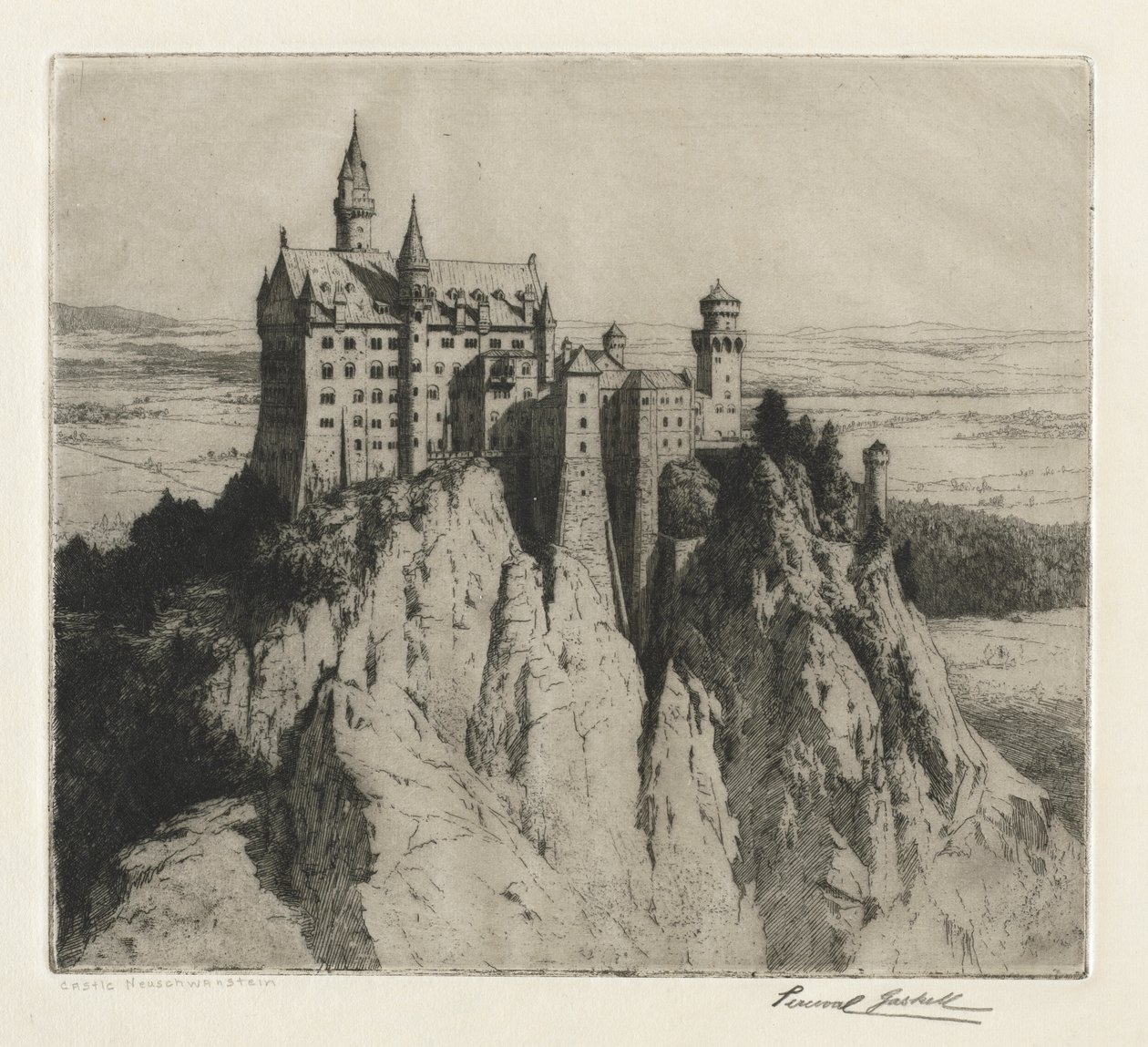 Schloss Neuschwanstein von George Percival Gaskell