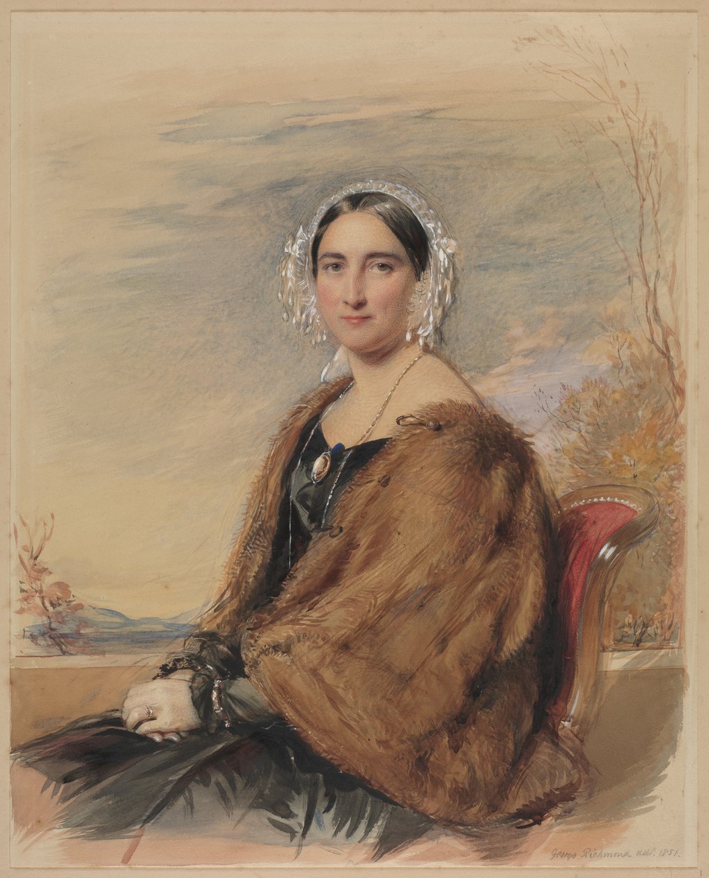 Porträt einer Frau von George Richmond