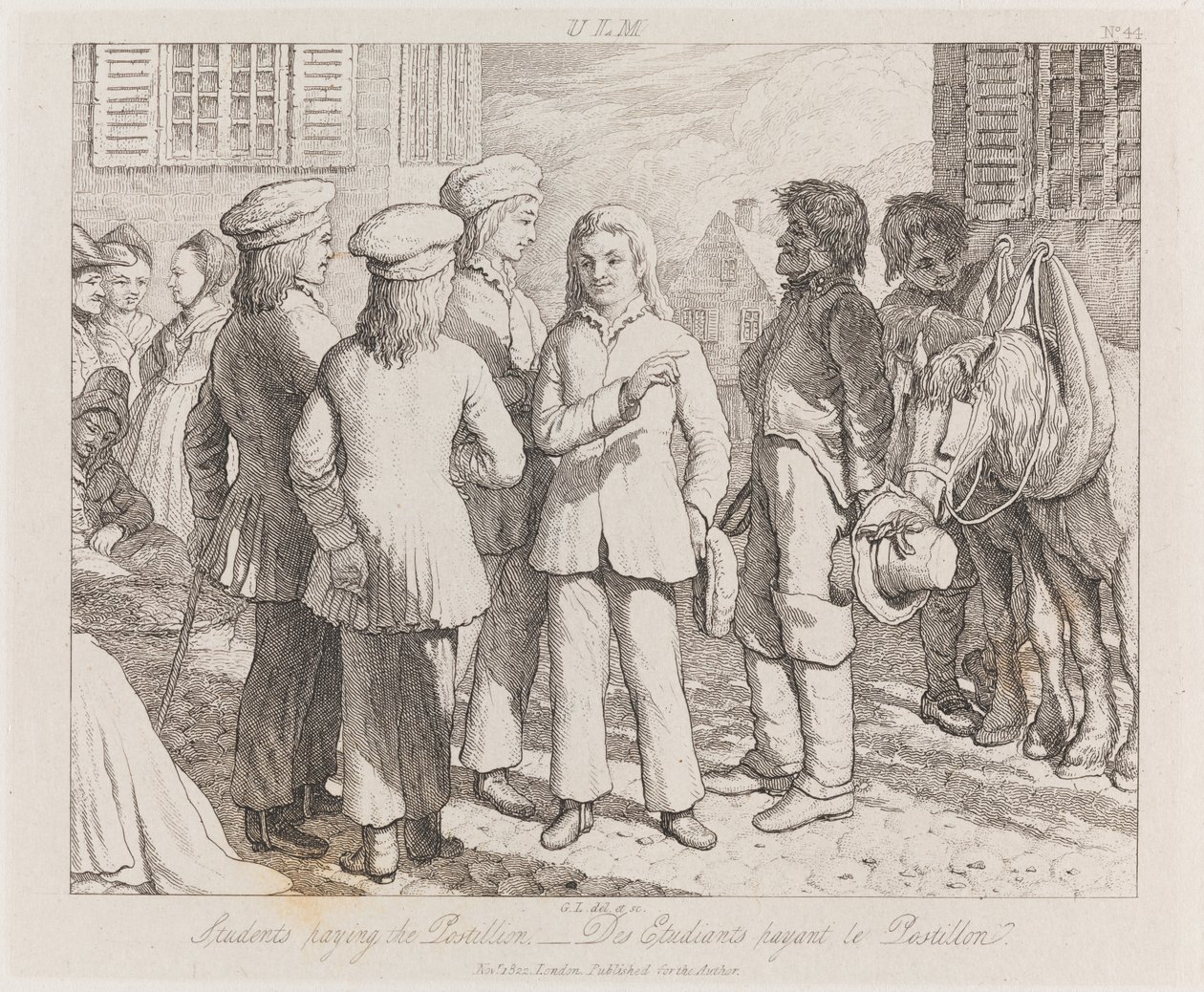 Studenten, Ulm, ca. 1821 von George Robert Lewis
