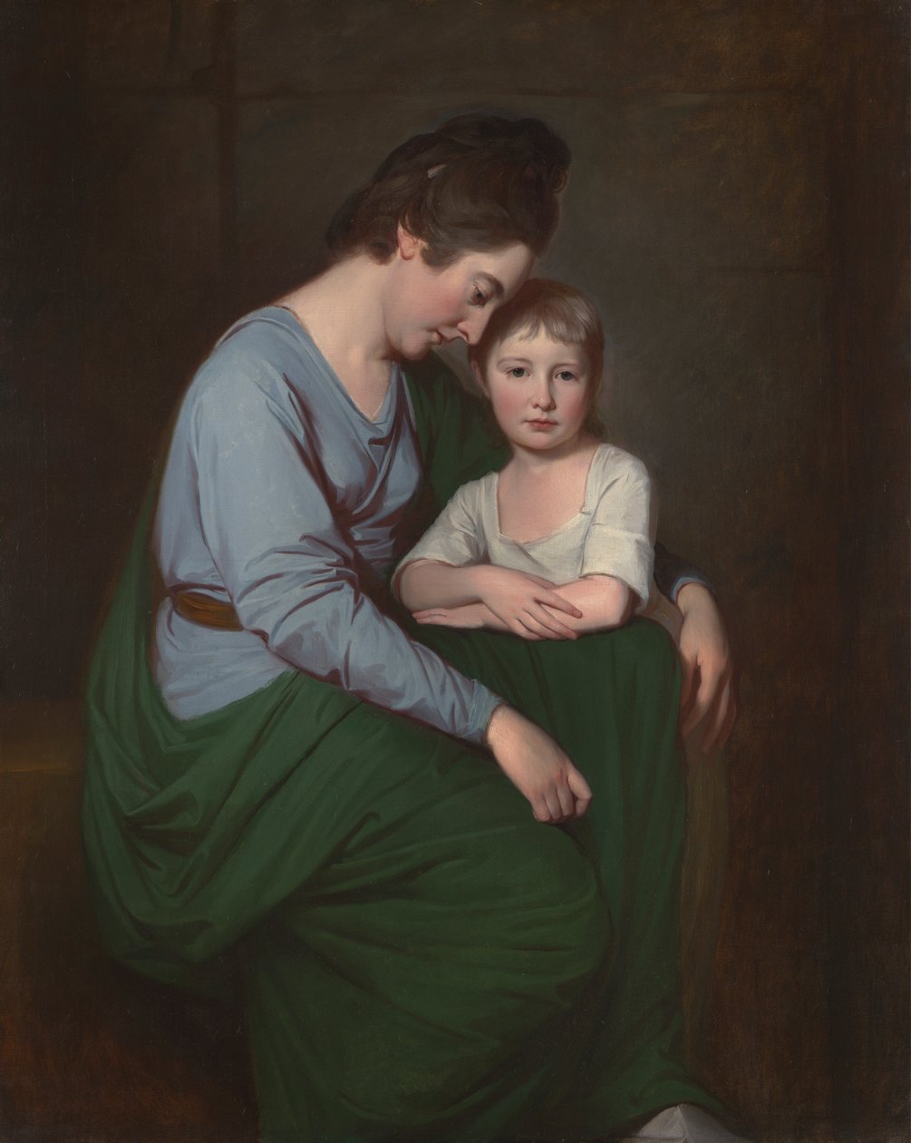 Anne Wilson und ihre Tochter Sybill von George Romney