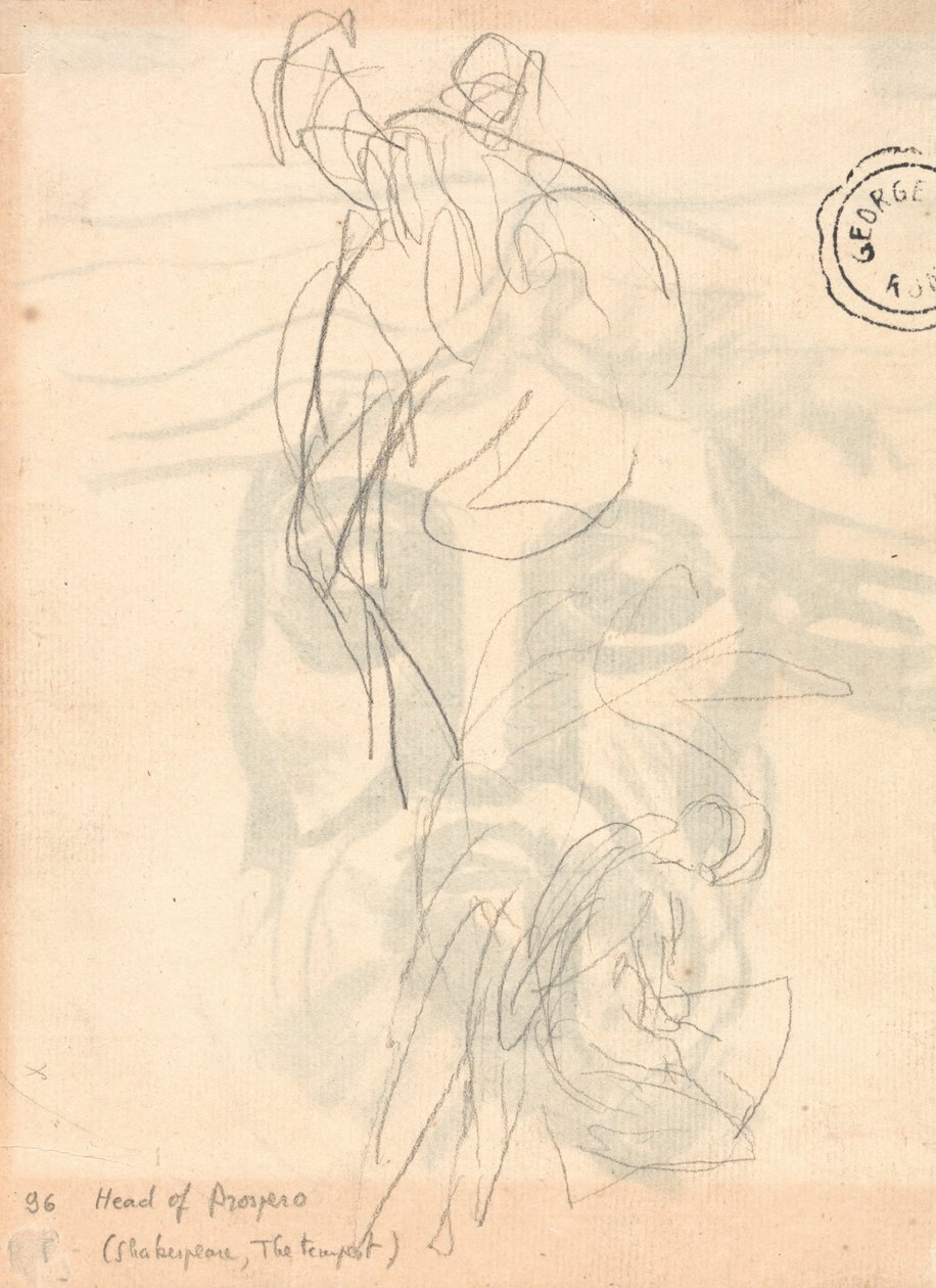 Umhangfigur im Sprung von George Romney