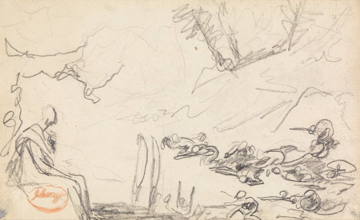 Figurenkompositionsstudie 32 von George Romney