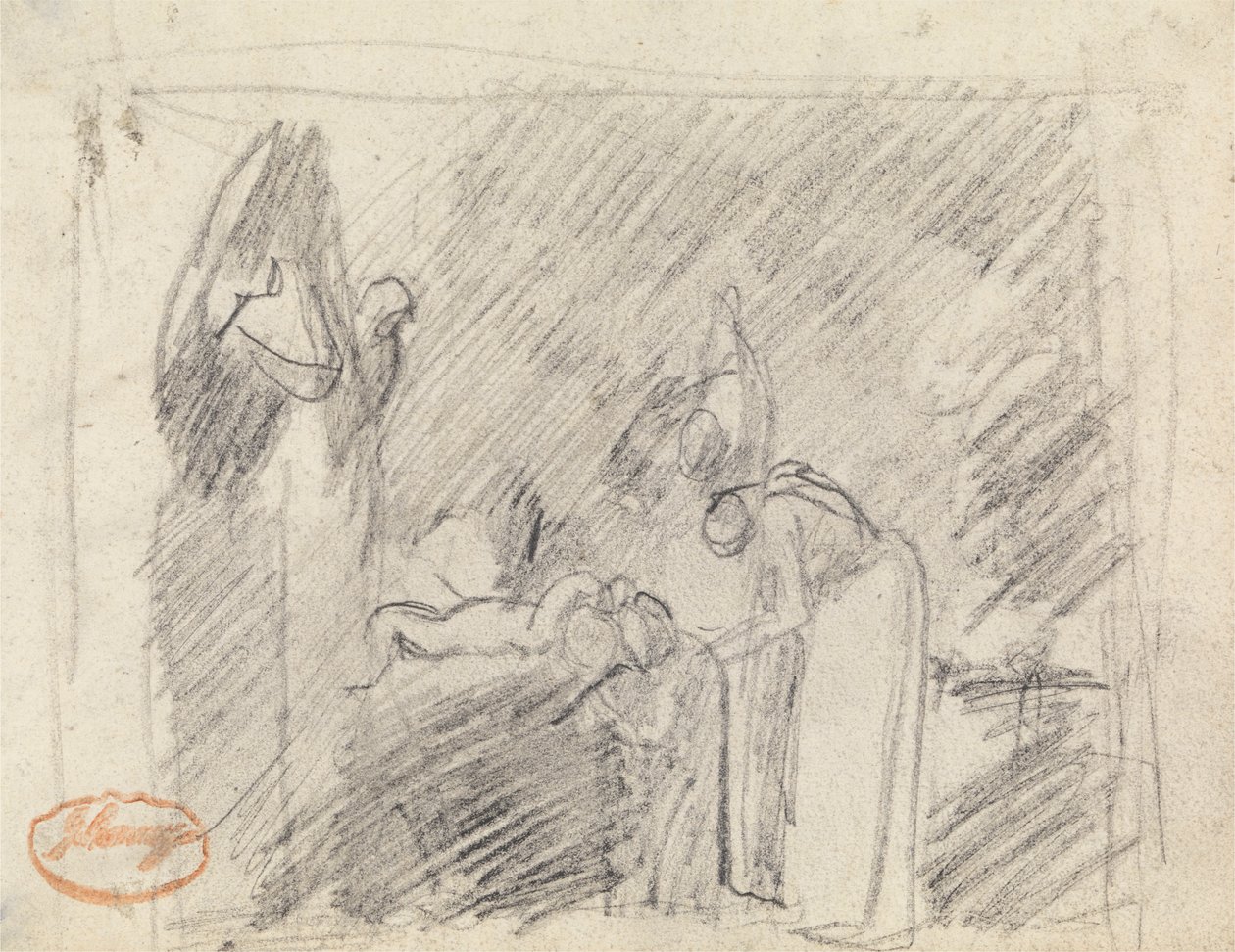 Figurenkompositionsstudie 42 von George Romney