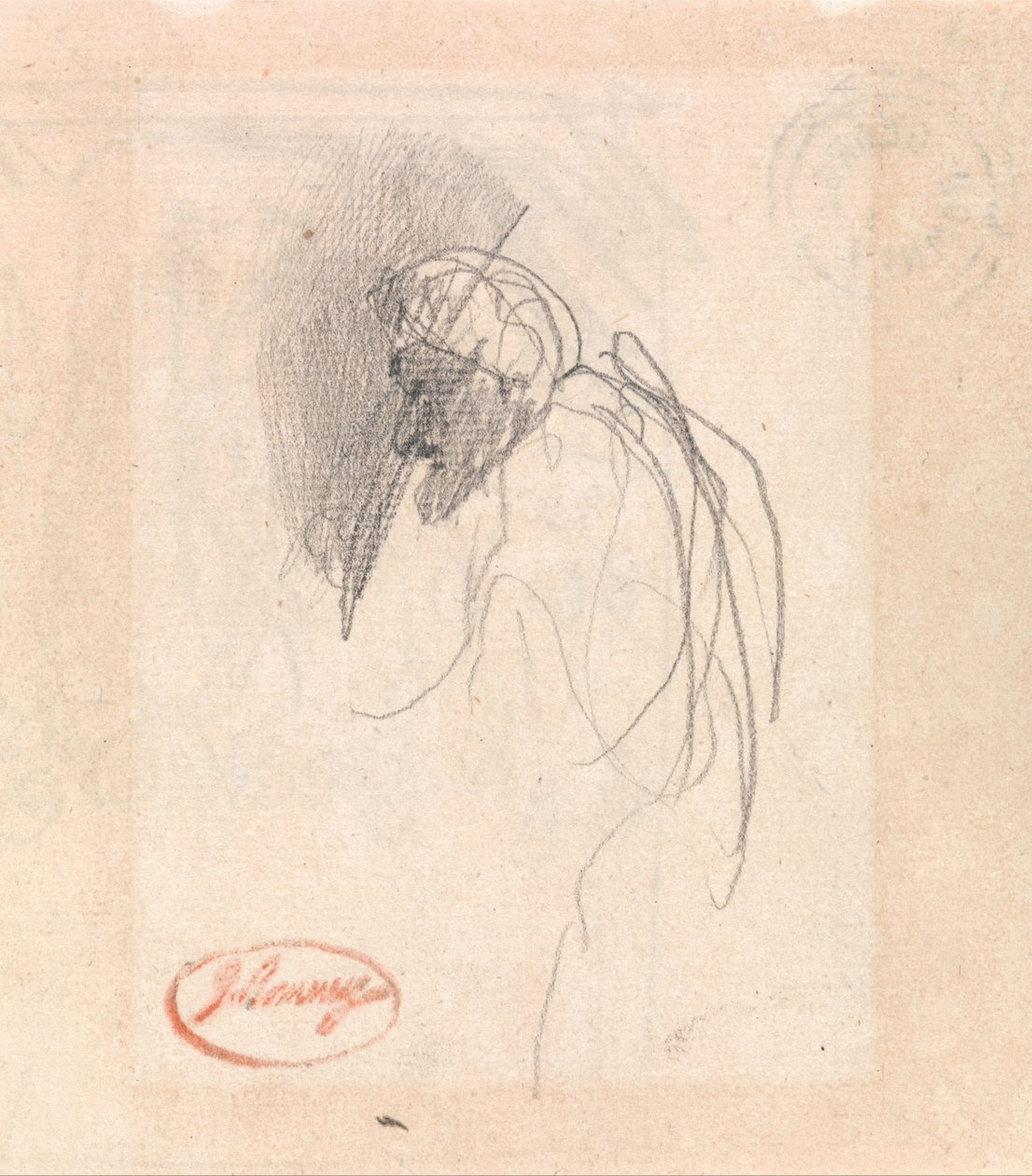 Figur mit Kopfbedeckung von George Romney