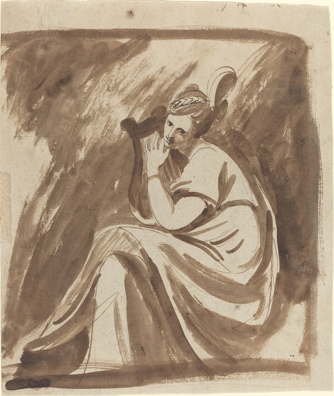 Lady Hamilton spielt eine Lyra von George Romney