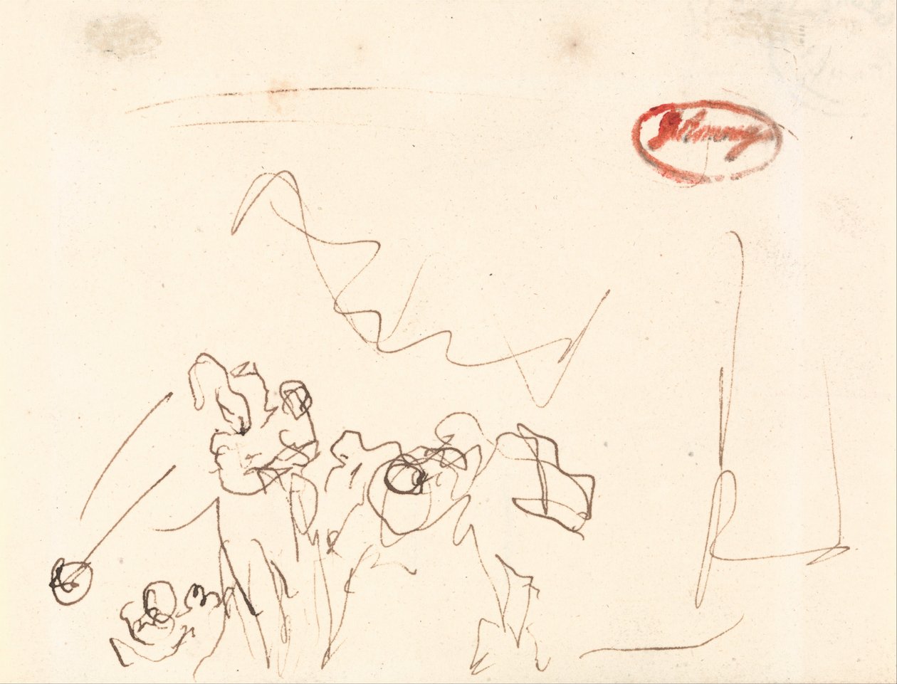 Locker beschriebene Figuren von George Romney