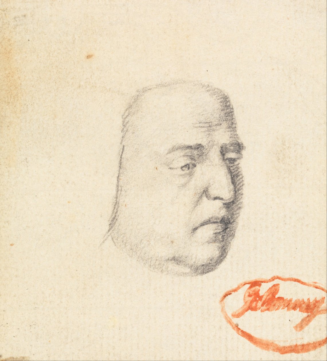Männlicher Kopf 2 von George Romney