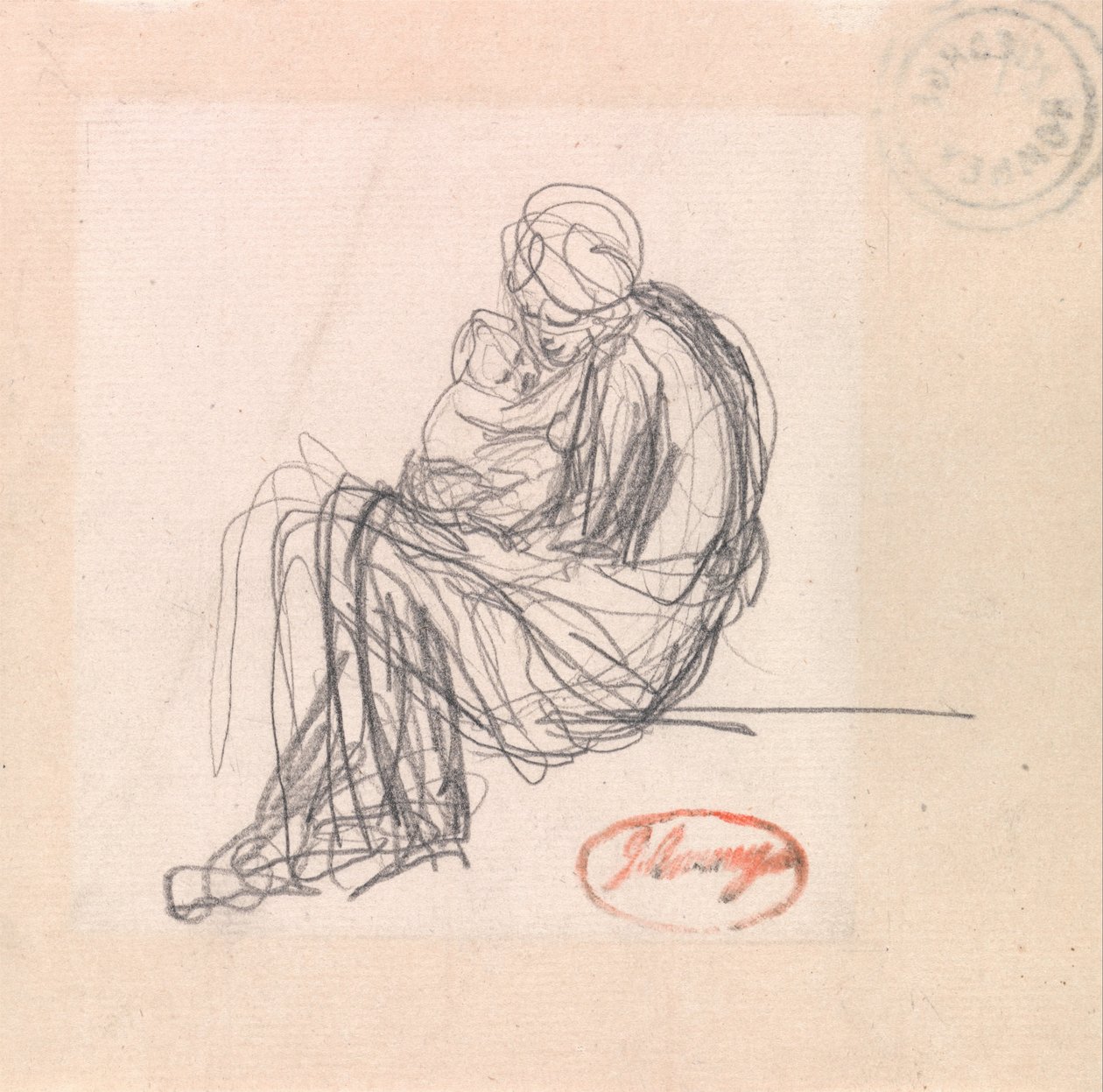Mutter und Kind von George Romney