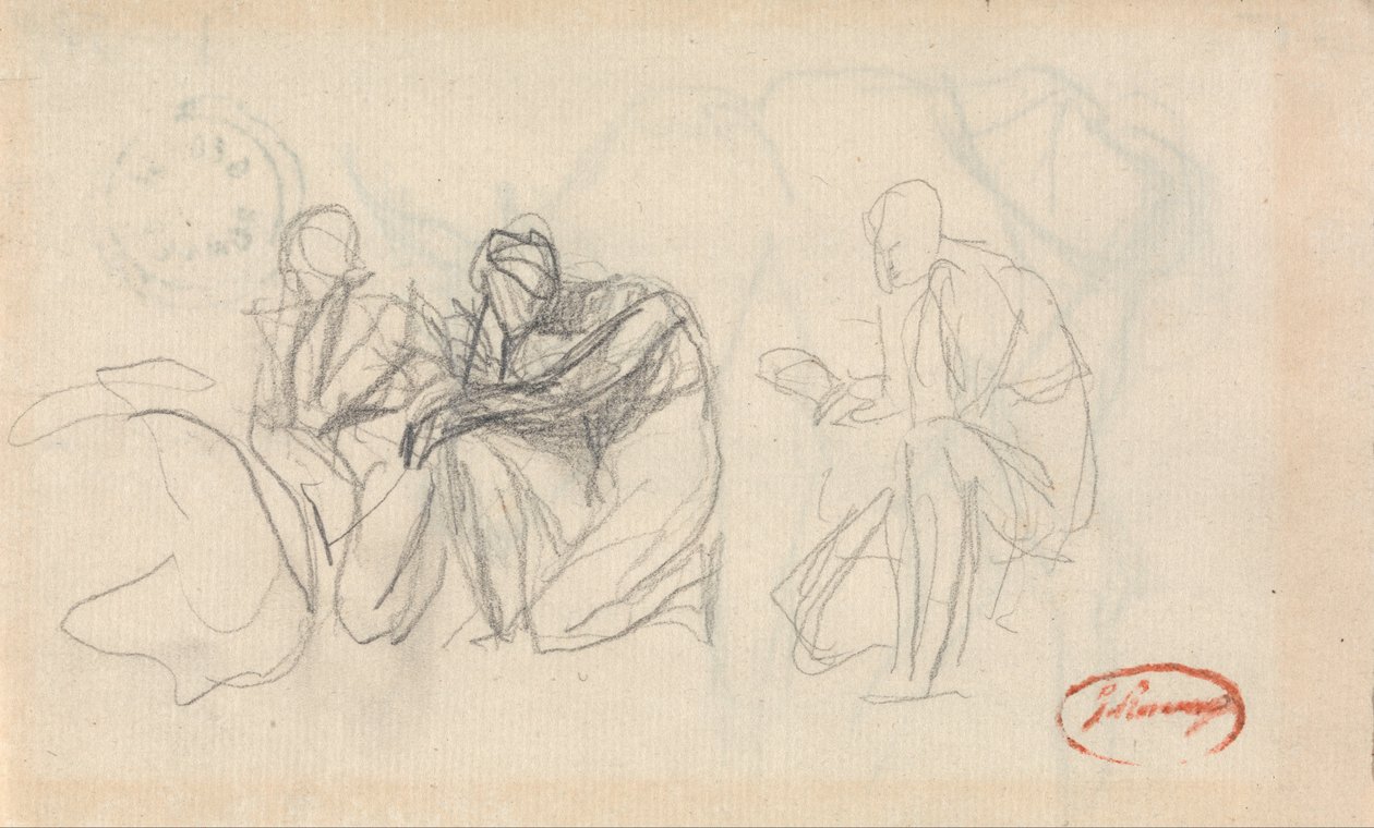 Drei kniende Figuren von George Romney